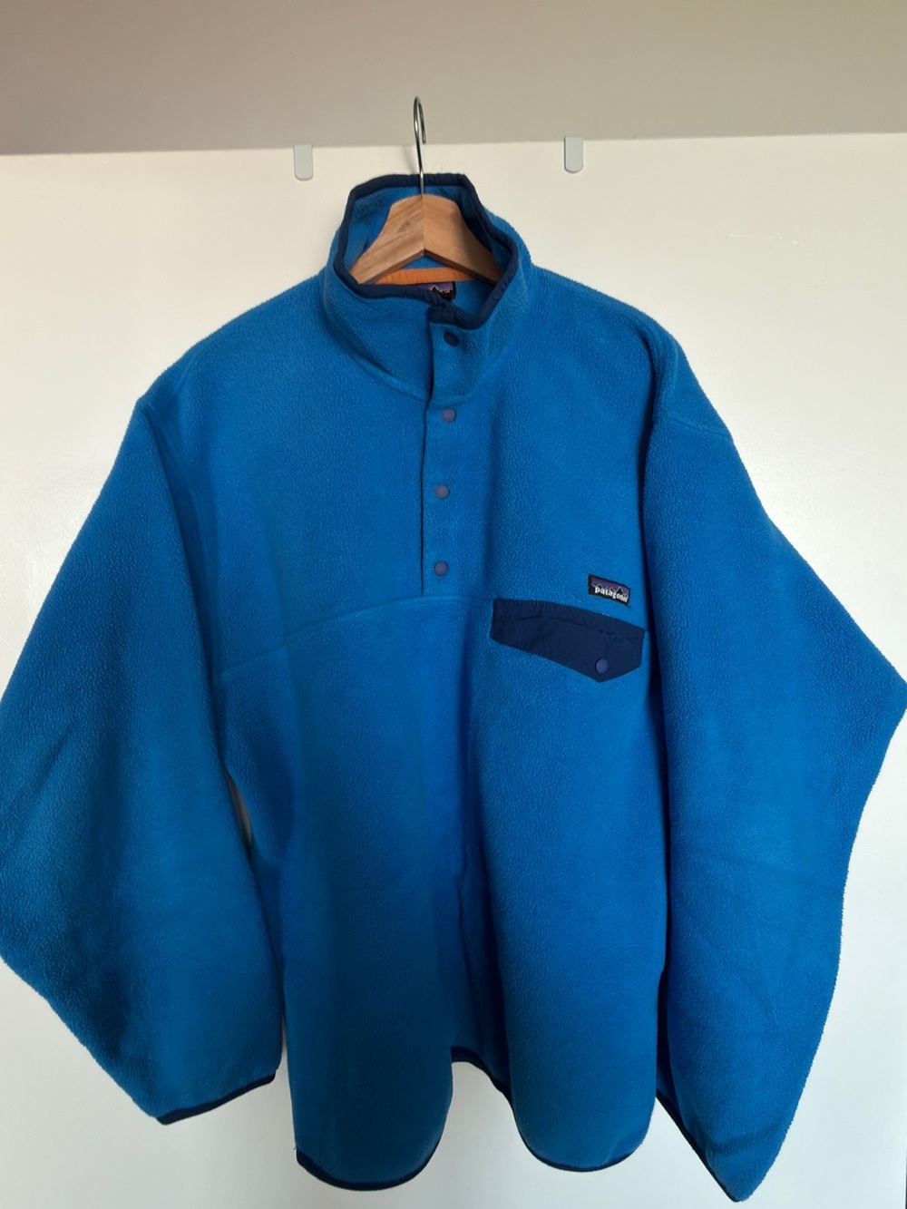 Patagonia Men's Bright Blue Snap-T Fleece Pullover